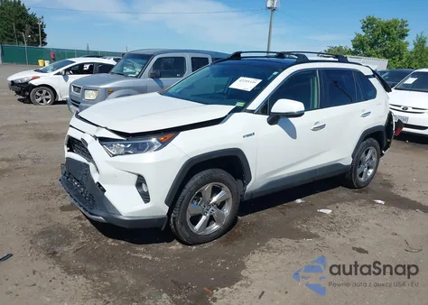 2019 Toyota Rav4 Hybrid Limited из США, поврежденный, VIN JTMDWRFVXKD507877